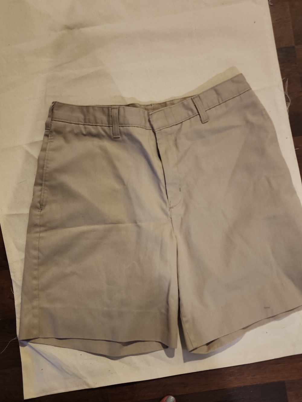 Source Unknown Men's Light Tan Flat-Front Shorts
